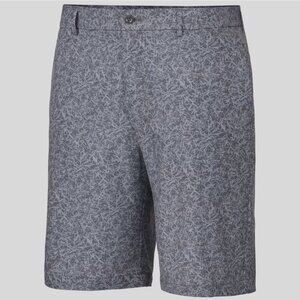 $55 Greg Norman Tasso Elba Men Gray Printed 10" Exclusive Cargo Shorts Size 32